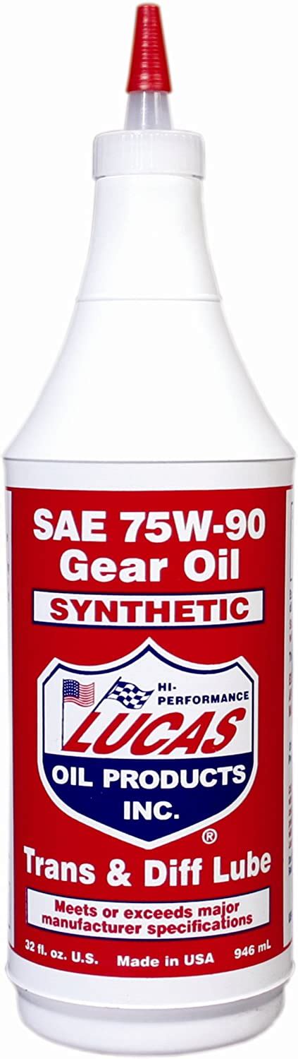 Lucas Carauto Quality Fully Synthetic Sae 75w 90 Gear Oil 946ml