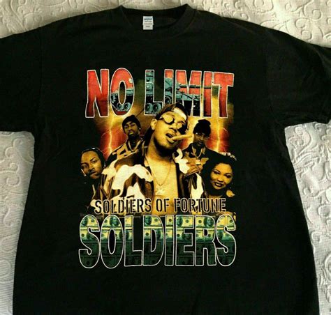 Vintage 90s No Limit Records Rap Tee T Shirt Master P Double Sided Hip