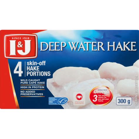 I&J Frozen Skin-Off Hake Portions 300g | Frozen Fish Fillets | Frozen Fish & Seafood | Frozen ...