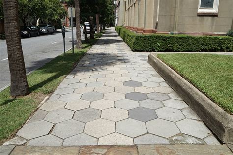 Hexagonal Sidewalk Pavers — Historic Pavement