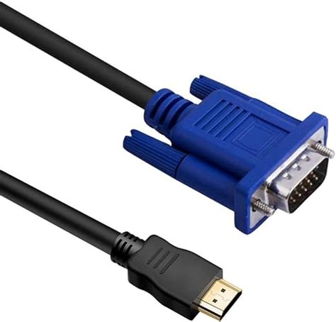 Hdmi Male To Vga Male Db15 15 Pin Video Converter Cable Gold Plated