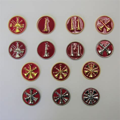 FD Collar Brass: Red Disc, Silver/Gold Rank - Shop ELC