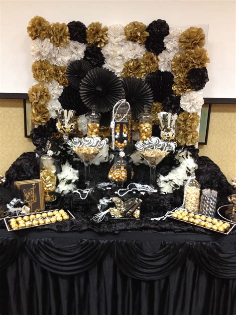 Choose music from these genres and your guests will be dancing late into the night. Great Gatsby themed candy buffet by Sweet Girls Candy ...