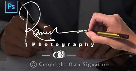 How To Create Handwritten Signature Logo 2020 For Photography Into 1 Minute