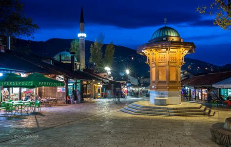 Ba Ar Ija Ba Ar Ija Square In Sarajevo With Pseudo Ottom Flickr