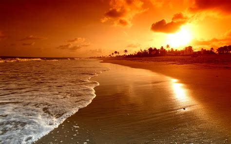 Download Romantic Beach Sunset Desktop Wallpaper At By Bradymoreno