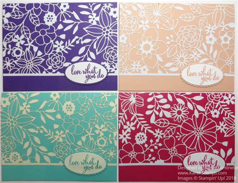 Easy Elegant Cards With The Laser Cut Paper Stamping With Karen