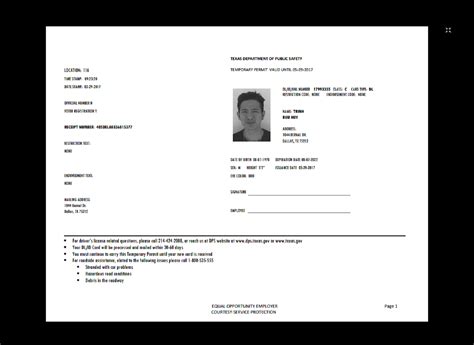 Texas Paper Id Template 2022