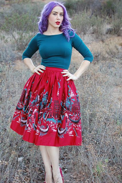 Pinup Girl Clothing Pinup Couture Jenny Skirt In Italian L Flickr