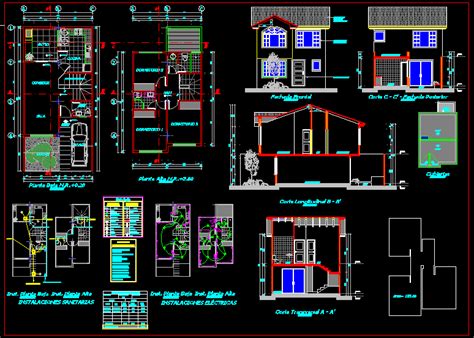 Planos De Vivienda Unifamiliar En Dwg Autocad Vivienda Unifamiliar Proyectos En Planospara