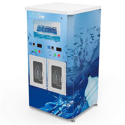 automatic bottle washing coin operated ic card two window water vending machine china water