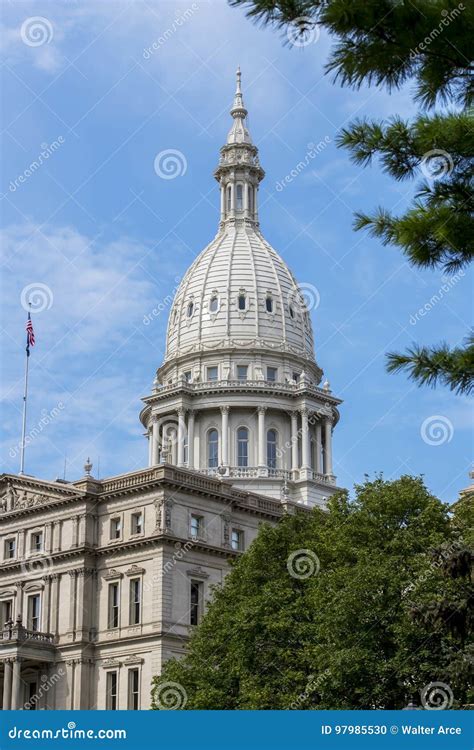 Michigan State Capitol Stock Photo Image Of Legislature 97985530