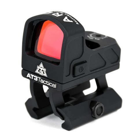 At3 Aro Micro Red Dot Reflex Sight W Riser Mount At3 Tactical