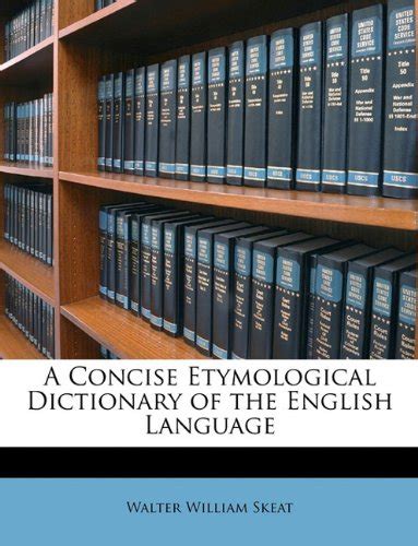 A Concise Etymological Dictionary Of The English Language Download By