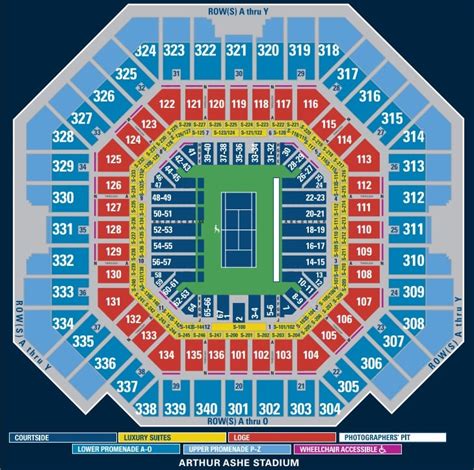 New Louis Armstrong Stadium Seating Chart A Visual Reference Of Charts