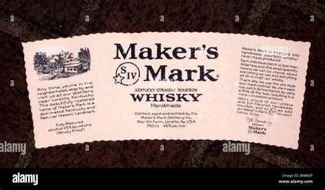 Makers Mark Label Template