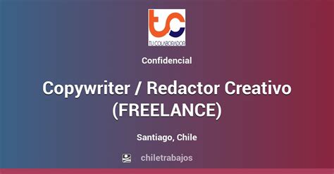 Copywriter Redactor Creativo Freelance Santiago Chiletrabajos