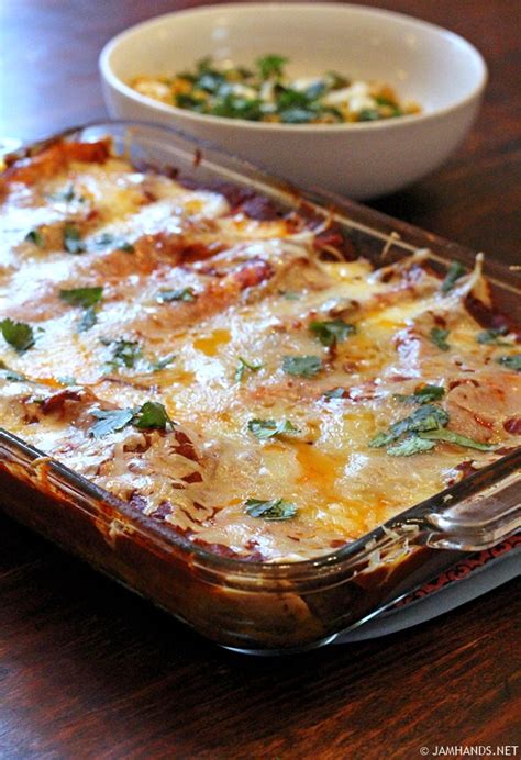 I love to top with sour cream and it is so good with spicy beef enchiladas. Simply the Best Shredded Beef Enchiladas