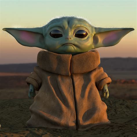 Its energy surrounds us and binds us. Baby Yoda - ZBrushCentral