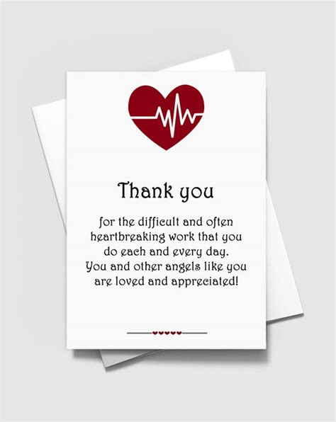 Nurse Appreciation Thank You Card Printable