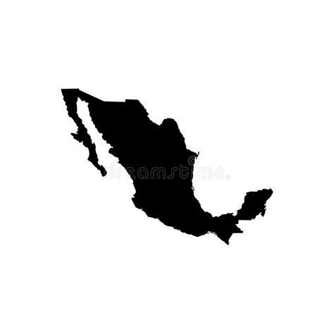 Mapa En Blanco Editable Del Vector De México Comunidades Autónomas De