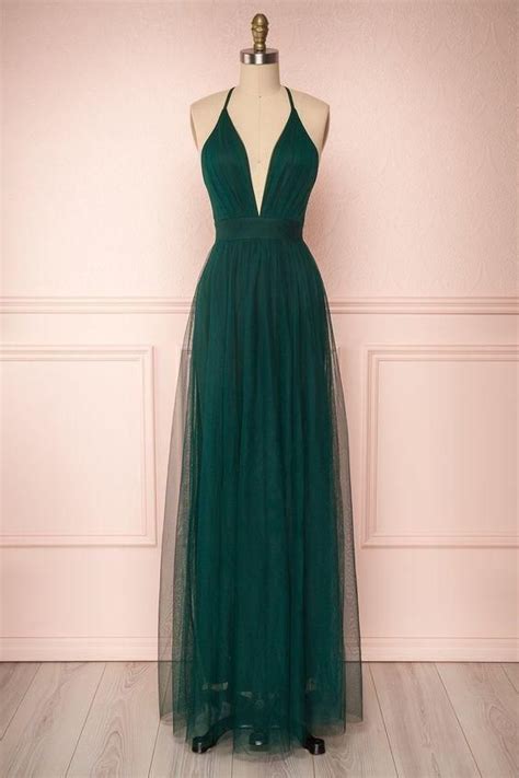 Green Forest Green Long Prom Dress Pretty Prom Dresses Green Formal