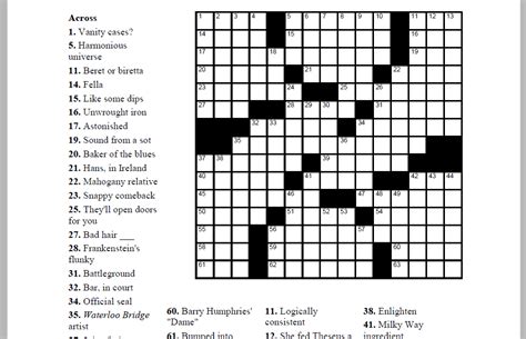 Printable Thomas Joseph Crossword Puzzle For Today Printable Word