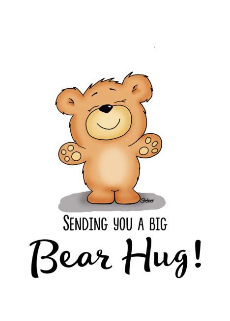 Sending You A Big Bear Hug Card Big Bear Teady Bear Bear