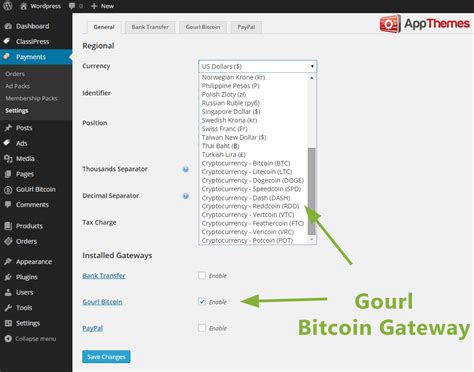 Development tutorial on how to use blockonomics payments api in php to accept bitcoin. Bitcoin Payment Gateway for AppThemes Premium Themes - Classipress, Vantage, JobRoller, Clipper ...