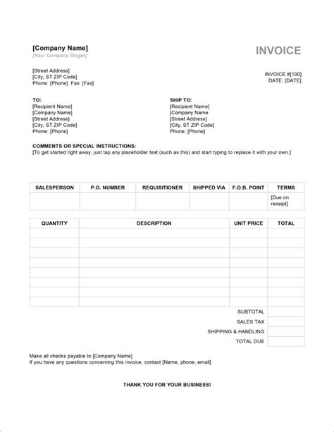 Microsoft Office Excel Xlx Xlsx Free Invoice Templates In Microsoft Excel And Docx Formats
