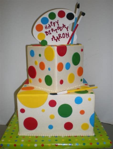 Paint Themed Birthday Cakes Painter Theme — Childrens Birthday Cakes