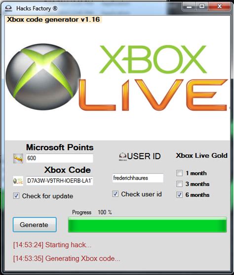 Xbox 360 Live Code Generator Modo Cheat Trucos O Codigos Descargar