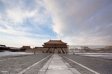 Forbidden City After Snow High Res Stock Photo Getty Images