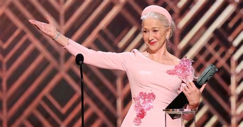 Helen Mirren S 2022 Sag Awards Speech Popsugar Entertainment