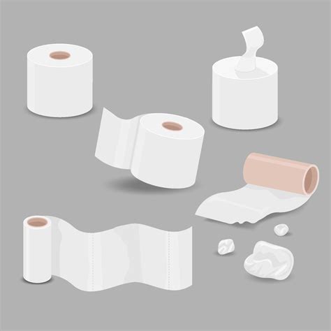 Various Toilet Papers 2041646 Vector Art At Vecteezy