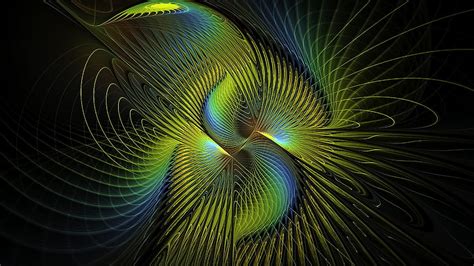 Abstract Feather Patterns Lines Fractal Hd Wallpaper Pxfuel