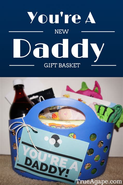 This personalized comic book puts him at the center of it all, plus serves as a special family keepsake. You're A New Daddy Gift Basket For New Dads | Daddy gifts ...