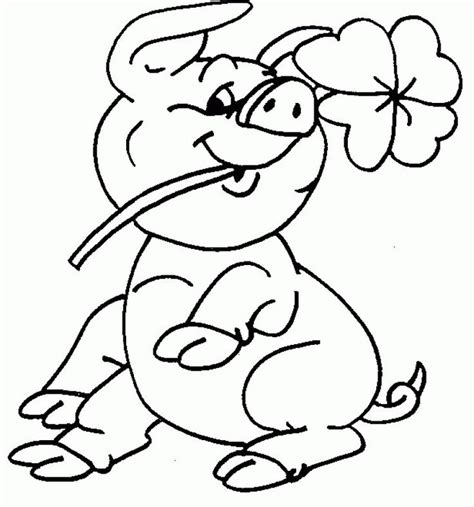 A rainbow that has space to draw a scene under it. Four Leaf Clover Coloring Pages - Best Coloring Pages For ...