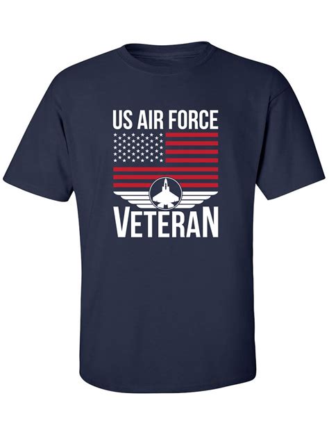 Us Air Force Veteran Flag Adult Short Sleeve T Shirt