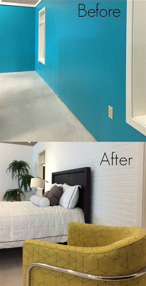 How To Diy A White Faux Brick Wall Schneidermans The Blog Design And Decorating
