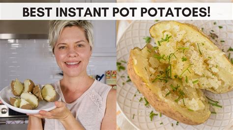 Instant Pot Baked Potatoes Easiest Pressure Cooker Potato Recipe Easy Instant Pot Recipes