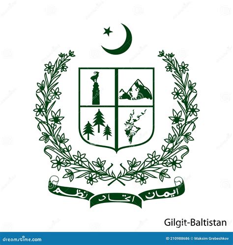 Coat Of Arms Of Gilgit Baltistan Is A Pakistan Region Vector Emblem