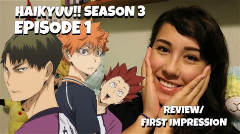 Haikyuu Season 3 Episode 1 Reviewfirst Impression Youtube