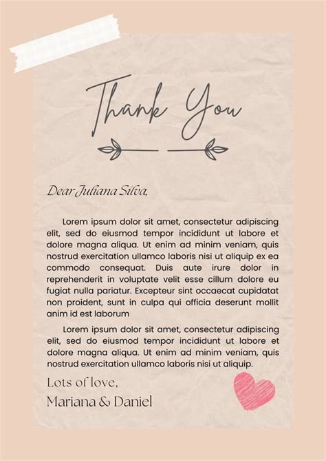 Free And Printable Thank You Letter Templates Canva