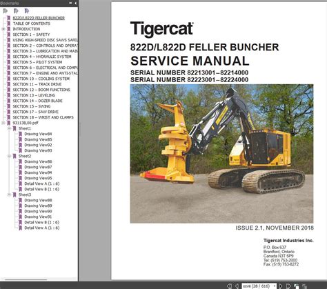 TigerCat Harvester Operator Service Manual And Schematic Diagrams