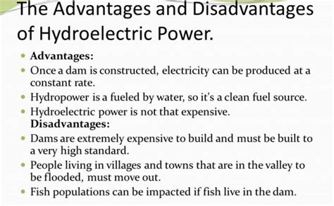 Hydroelectric energy is a renewable energy resource used to generate clean and cheap electricity for homes and industry. Advantages And Disadvantages / Hydropower