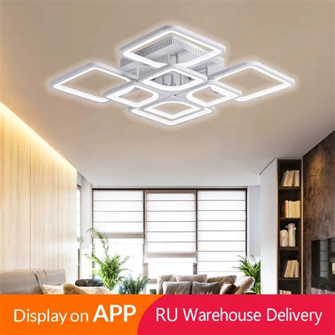 Iralan Modern Led Ceiling Lights App Remote Control Dimmable Light For