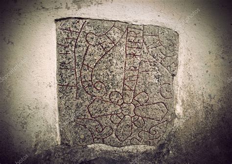 Ancient Rune Stone — Stock Photo © Pinkbadger 8850906