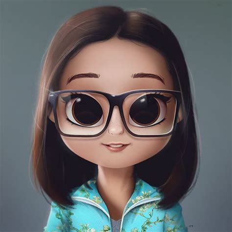 A Doll With Glasses On Its Face