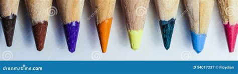 Colored Pencil Tips Stock Image Image Of Pencil Tips 54017237